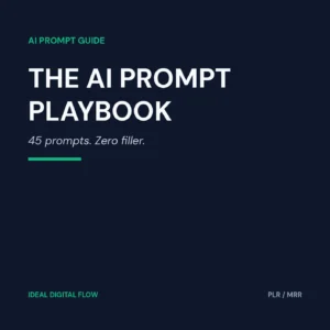 The AI Prompt Playbook cover — AI prompts for small business