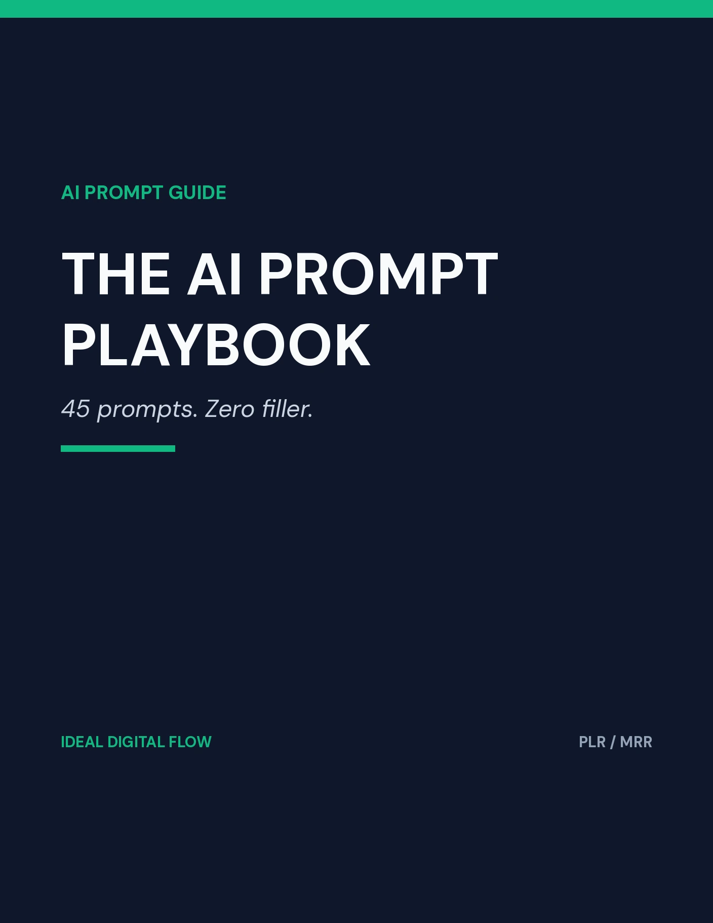 The AI Prompt Playbook cover — AI prompts for small business