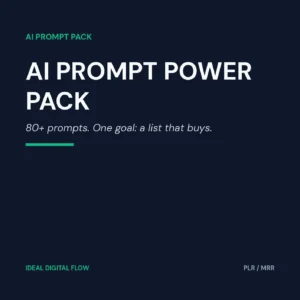AI Prompt Power Pack cover — AI prompts for lead magnets