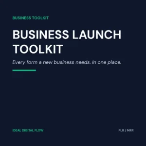 Business Launch Toolkit cover — business launch planner