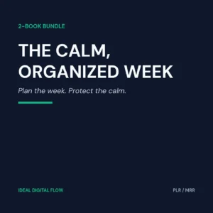 The Calm, Organized Week cover — weekly planner and self care bundle