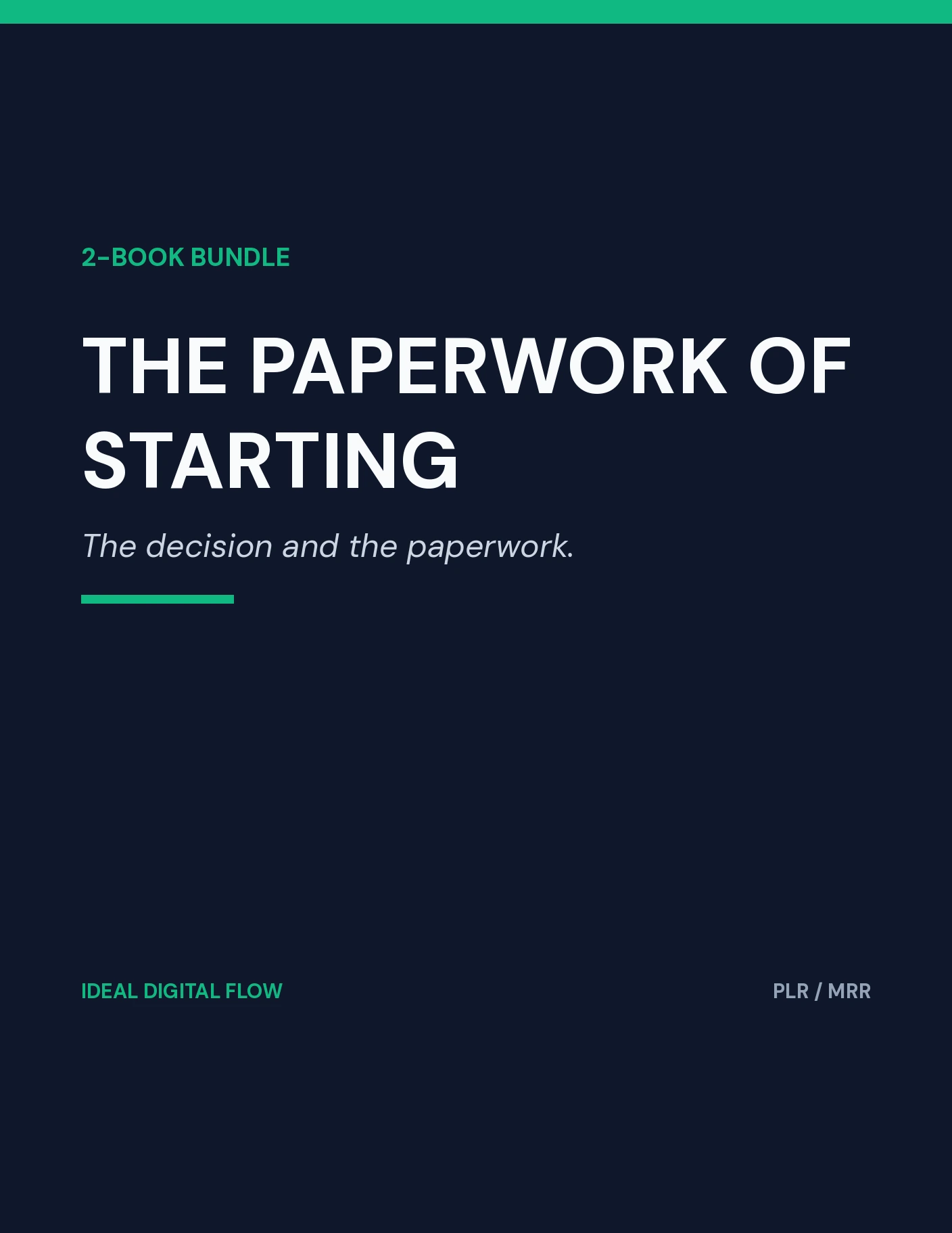 The Paperwork of Starting cover — business startup paperwork bundle