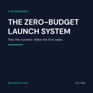 The Zero-Budget Launch System cover — how to launch a business with no money