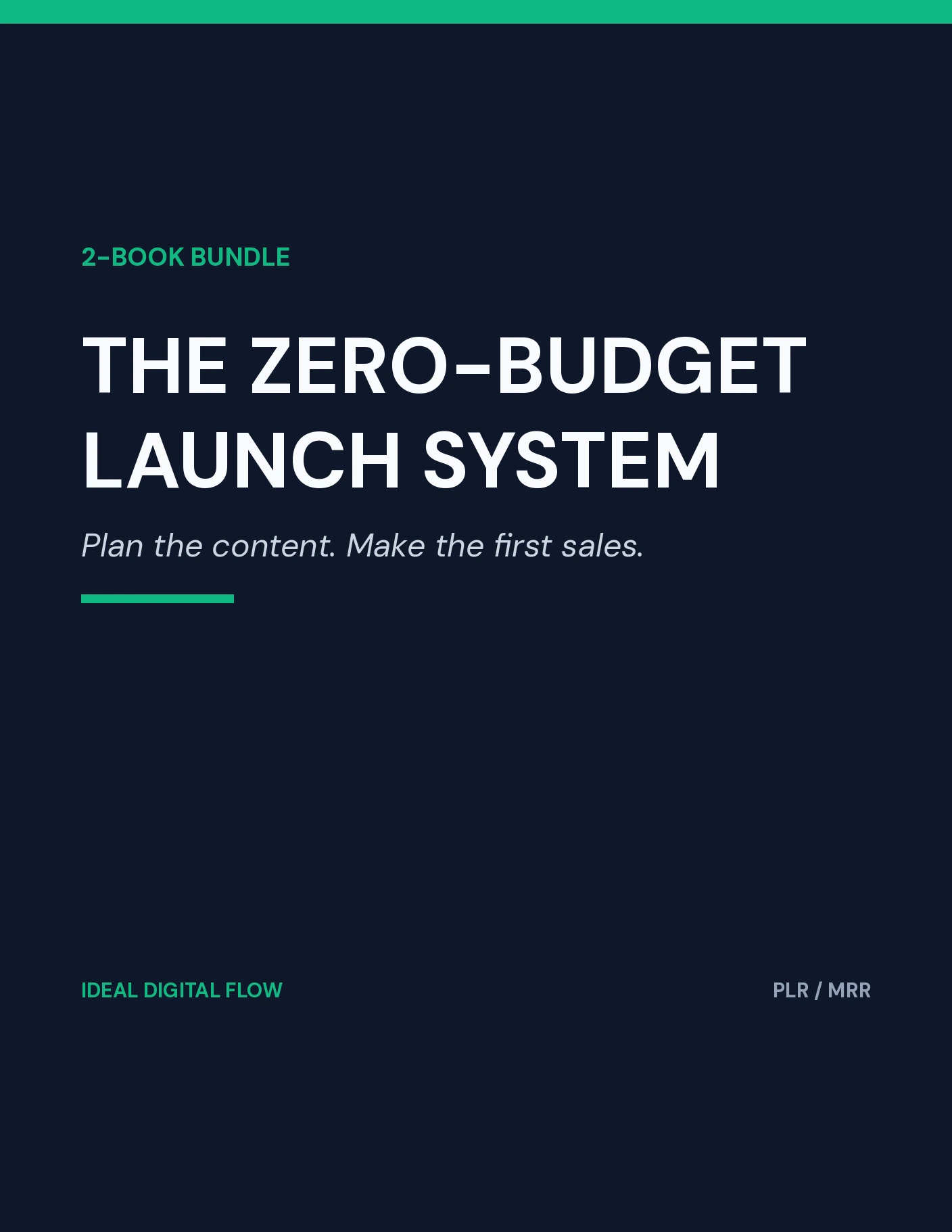 The Zero-Budget Launch System cover — how to launch a business with no money